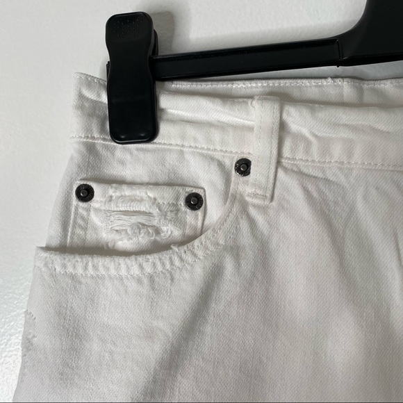 pistola Gigi Cut Off Denim Short in Polarize - Picture 4 of 12